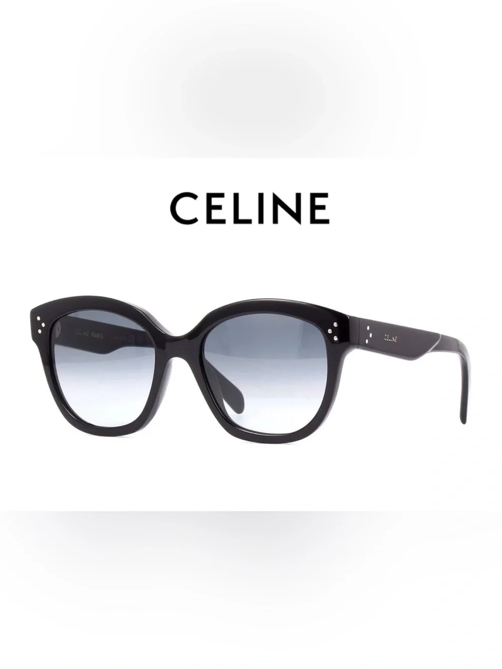 CELINE black oversized sunglasses CL40167I 01B 55x19x145